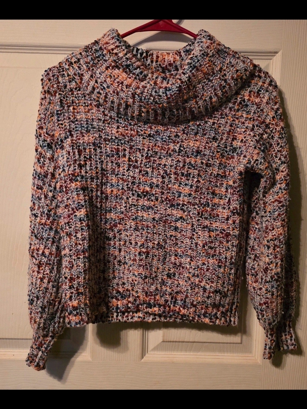art class Multicolor Cowl Neck Chunky Knit Sweater